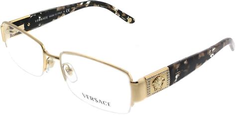 gold frame versace eyeglasses|clear and Gold Versace glasses.